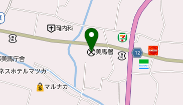 美馬警察署の地図画像