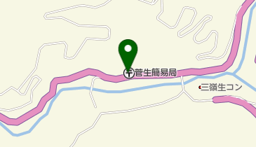菅生簡易郵便局の地図画像