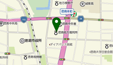 徳島簡易裁判所の地図画像