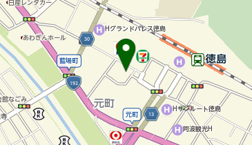 みずほ銀行徳島支店の地図画像