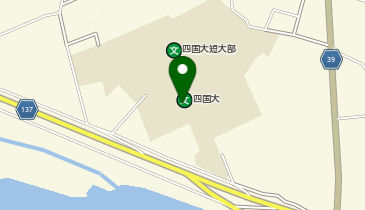 私立四国大学の地図画像