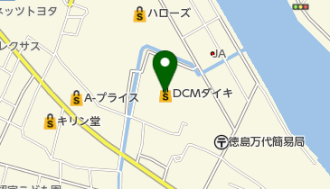 DCM万代店の地図画像