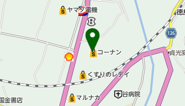 コーナンホームストック貞光店の地図画像