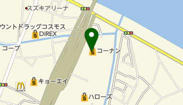 ホームセンターコーナン徳島住吉店の地図画像