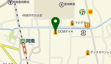 DCM阿南店の地図画像