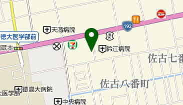ドラッグストアチャーリー佐古店の地図画像