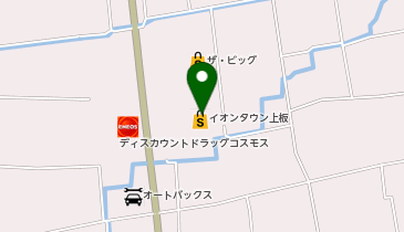 ダイソーイオンタウン上板店の地図画像