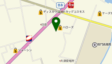 ダイソーハローズ鳴門店の地図画像
