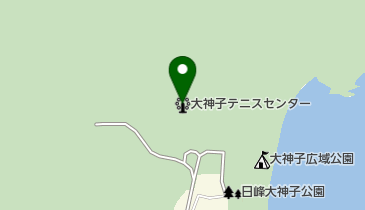 大神子テニスセンターの地図画像