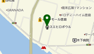 GiGOスエヒロボウル徳島の地図画像