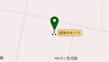 加茂の大楠の地図画像