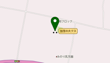 加茂の大クスの地図画像