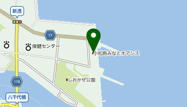 小松島みなとオアシスの地図画像