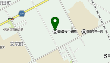 善通寺市役所の地図画像