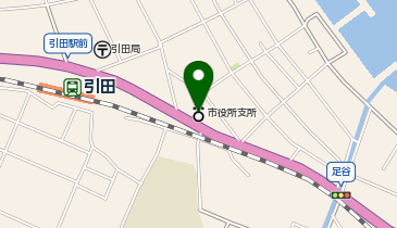 東かがわ市役所引田支所の地図画像