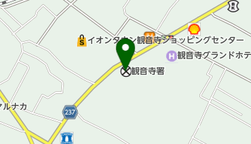 観音寺警察署の地図画像