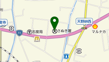 さぬき警察署の地図画像