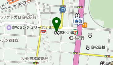 高松北警察署の地図画像