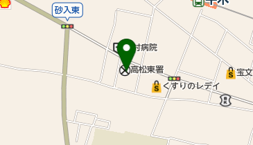 高松東警察署の地図画像