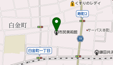 坂出市民美術館の地図画像