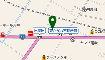 東かがわ市交流プラザの地図画像