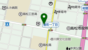 穴吹コンピュータカレッジの地図画像