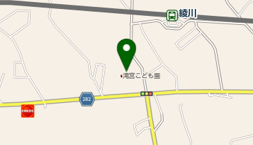 綾川町立滝宮こども園の地図画像