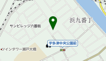 わかくさ北こども園の地図画像