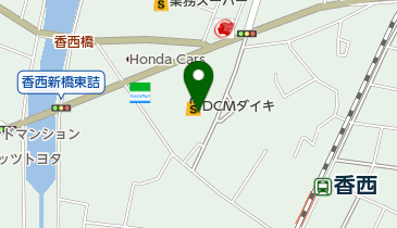 DCM香西店の地図画像