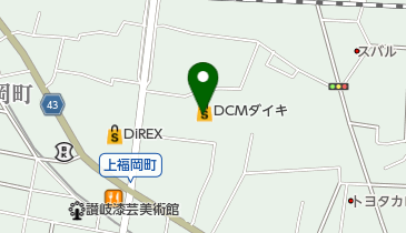 DCM上福岡店の地図画像