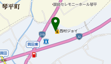 西村ジョイ琴平店の地図画像