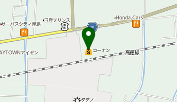 ホームセンターコーナン屋島店の地図画像