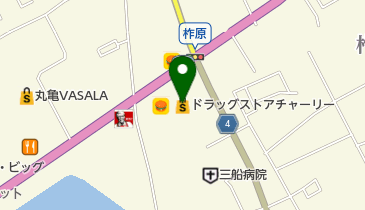 ドラッグストアチャーリー丸亀店の地図画像