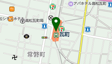 瓦町FLAGの地図画像