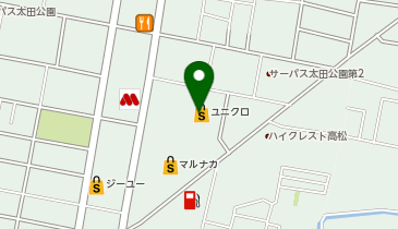 ユニクロパワーシティレインボー店の地図画像
