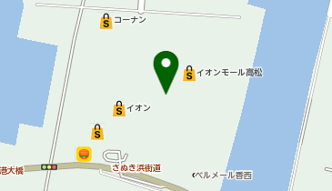 ジーユーイオンモール高松店の地図画像