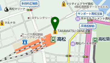 無印良品500TAKAMATSU ORNE店の地図画像