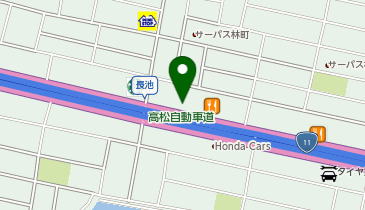 つるやゴルフ高松東バイパス店の地図画像