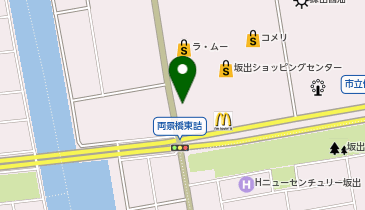 ダイソー坂出店の地図画像