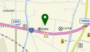 auショップさぬき志度の地図画像