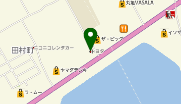 香川トヨタ自動車丸亀田村店の地図画像