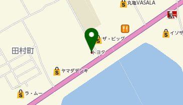 香川トヨタ自動車丸亀田村店の地図画像