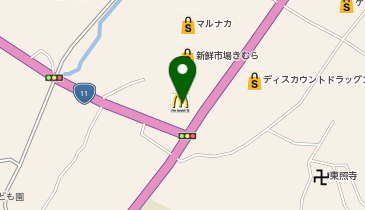 マクドナルド大内白鳥バイパス店の地図画像