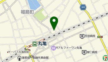 一鶴丸亀本店の地図画像