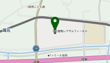 屋島レクザムフィールドの地図画像