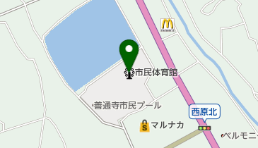 善通寺市民体育館の地図画像