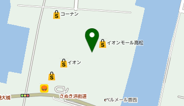 キッズマーケットイオンモール高松の地図画像