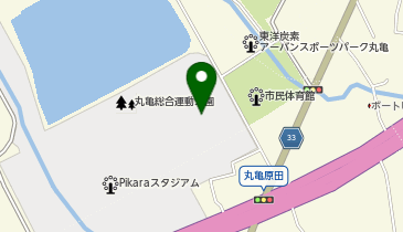 四国化成MEGLIOスタジアム補助競技場の地図画像