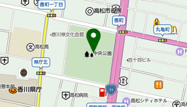さぬき高松まつりの地図画像