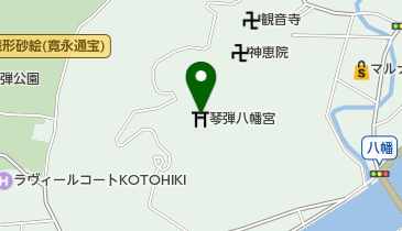 琴弾八幡宮の地図画像